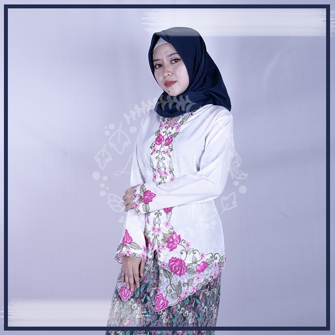 Alantasik - kebaya bordir BIG SIZE / UKURAN JUMBO / kabaya bunga / baju kabaya warna