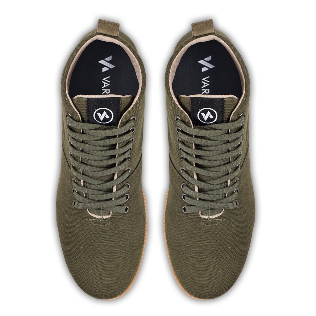 Sepatu Boots Pria V 2963 Brand Varka Sepatu Casual Kuliah Kerja Hangout Murah Berkualitas Warna Hijau
