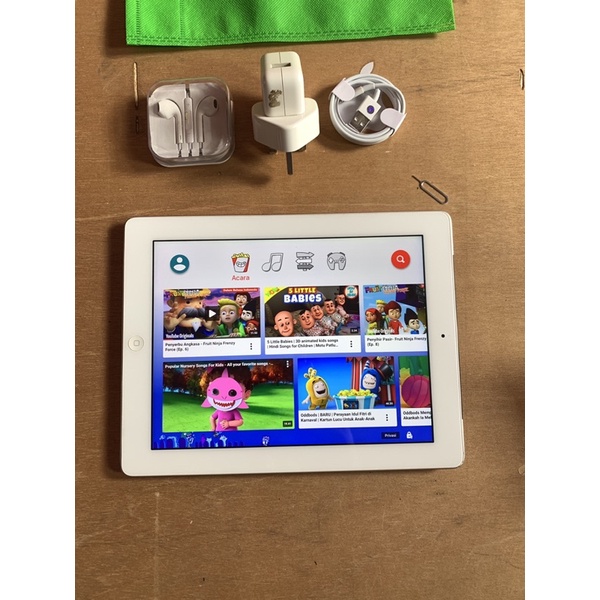 ipad 4 64gb wifi cell 4g lte icloud aman btre awet normal semua