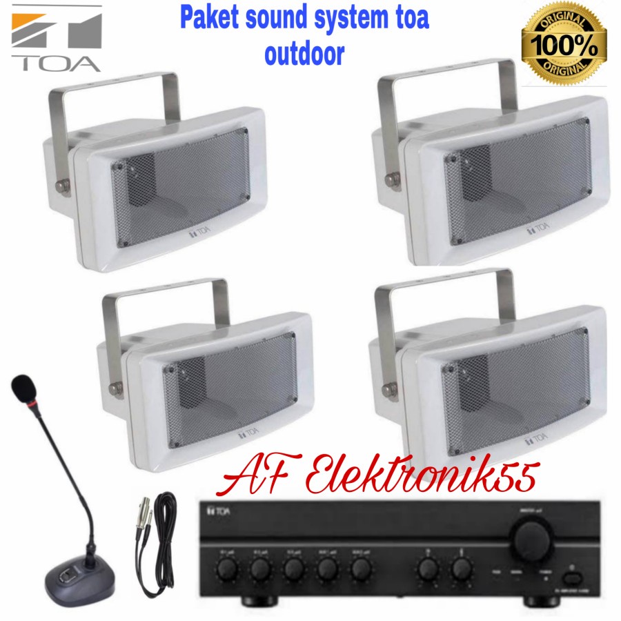 Paket Sound System Toa 4 Horn Speaker Outdoor