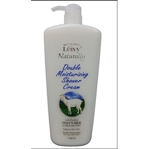 LEIVY Goats Milk Shower Cream Sabun Mandi Susu Kambing Botol 1150 m