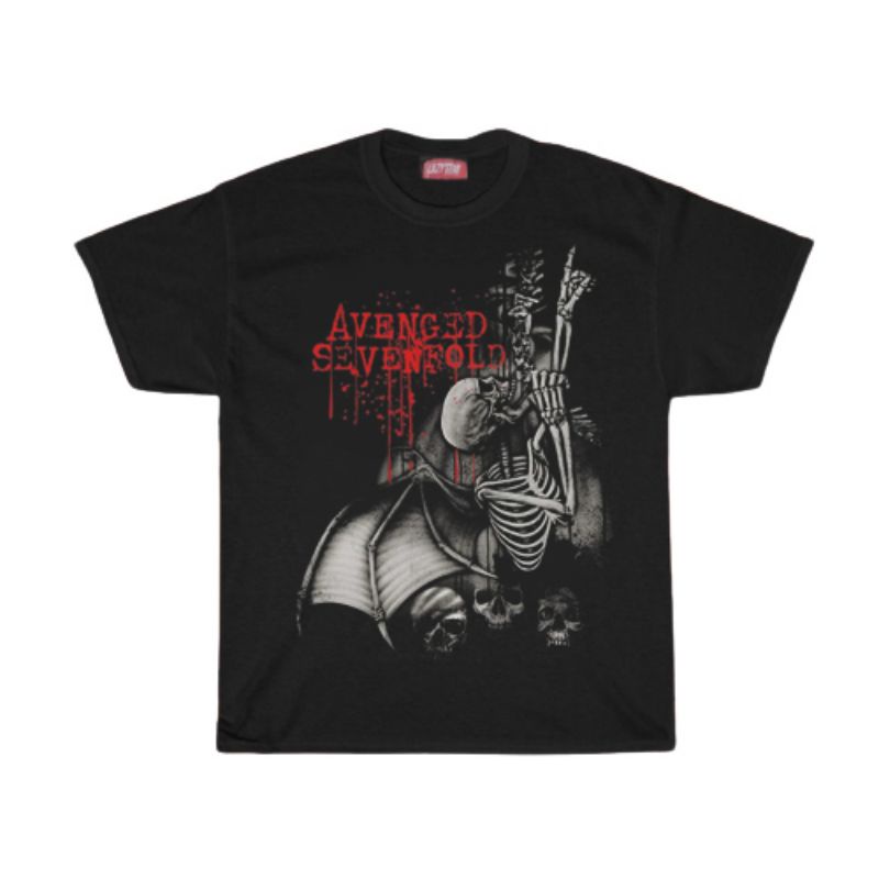 KAOS / T SHIRT / AVENGED SEVENFOLD / KAOS BAND AVENGED SEVENFOLD NIGHTMARE