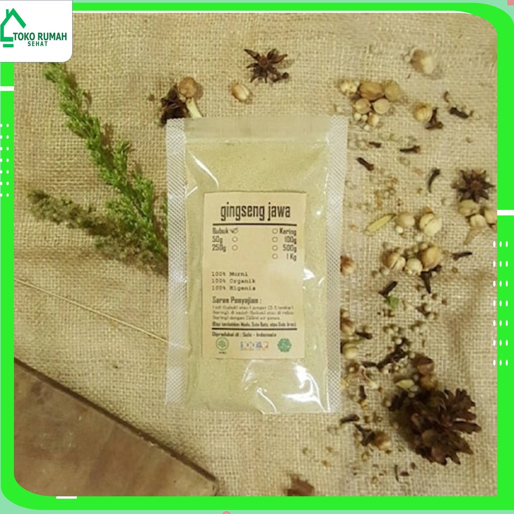 

GINGSENG JAWA BUBUK 500gr - Talinum Paniculatum - MURNI - JSR -