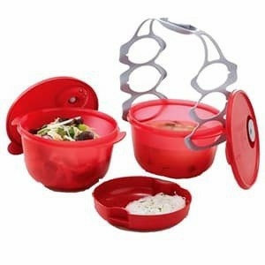 Carter Bowl rantang 2 susun Tupperware