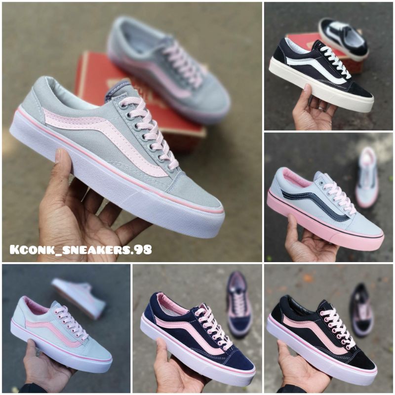 Sepatu Sneakers Wanita Vans Old Skool Import China BNIB