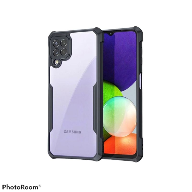 PROMO Case SAMSUNG A22 4G/5G Anti-fall Airbag HardCase Shockproof Transparan Casing Bonus garskin