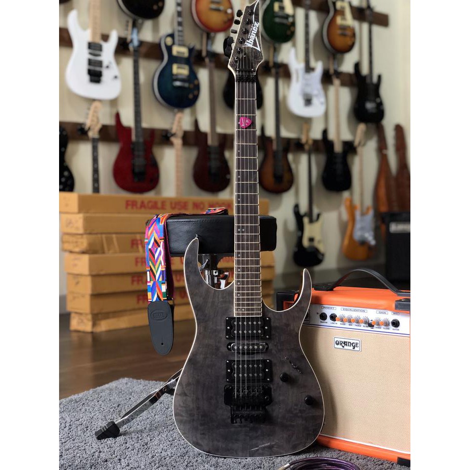 Paket Gitar Elektrik Ibanez Premium (Grey Color)