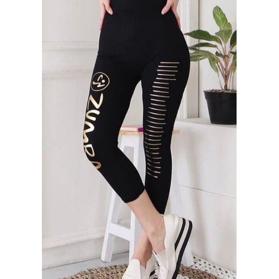 NEW LEGGING 7/8 ZUMBA GARIS IMPORT / LEGGING IMPORT MURAH / LEGGING MURAH