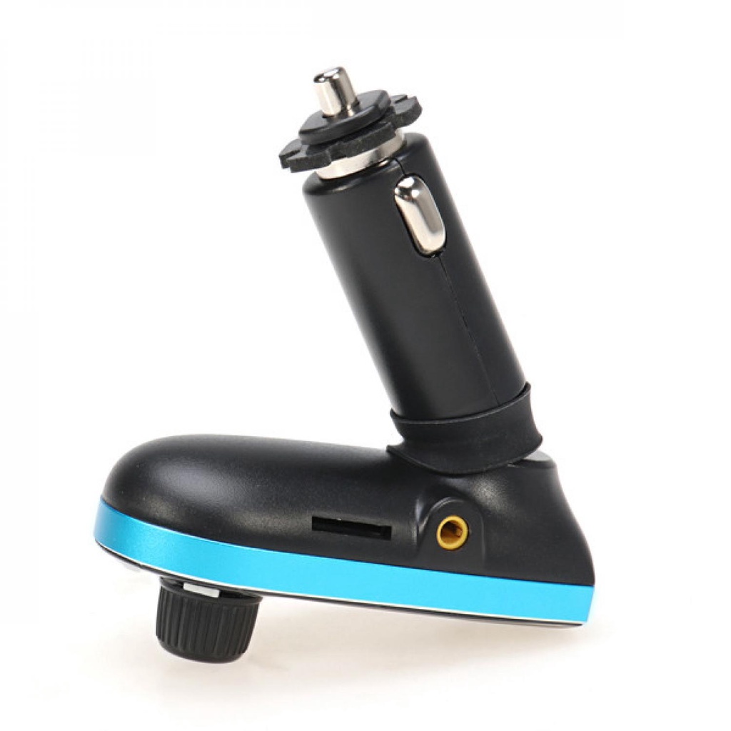 Car FM MP3 Modulator with USB Charger 2.1A for Smartphone - 618C-Black/blue