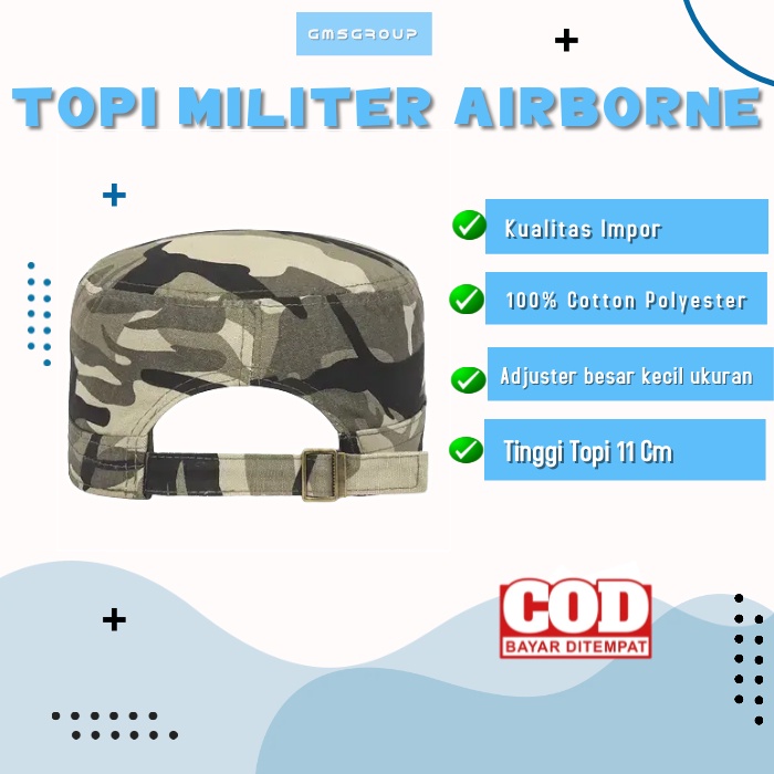 Topi KOMANDO Military hats Impor Caps Topi militer AIRBORNE dan AIRFORCE