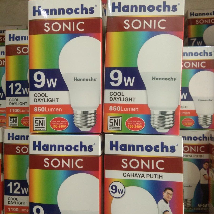 LAMPU HANNOCHS SONIC LED 9 WATT TERMURAH