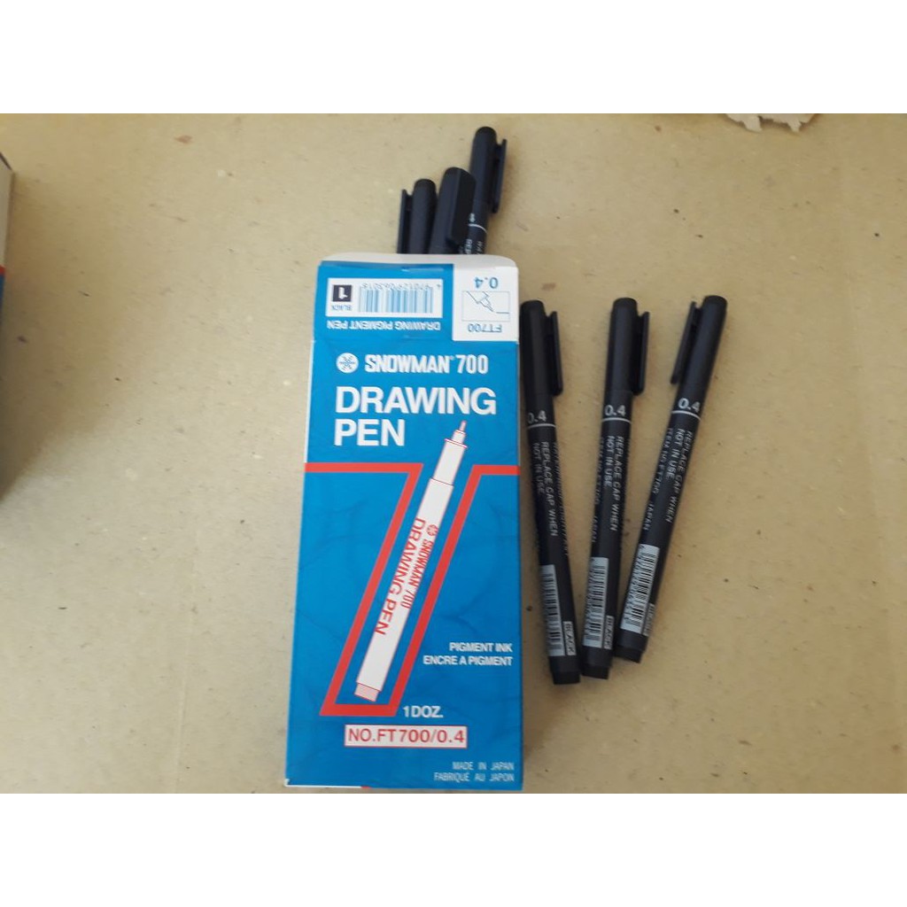 

Drawing Pen Snowman 700 Hitam 0.4 ATK