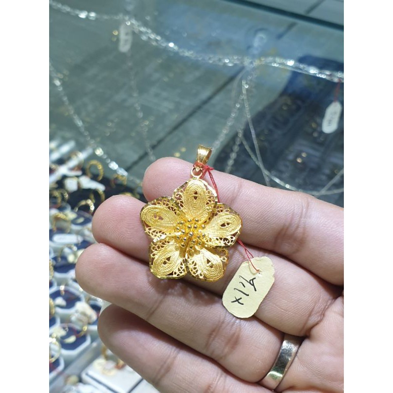 liontin emas rose kendari gold