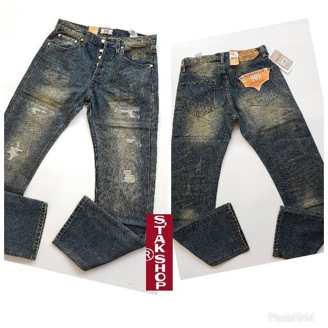  CELANA  JEANS  501  robekrobek CELANA  LEVIS  501  Panjang 