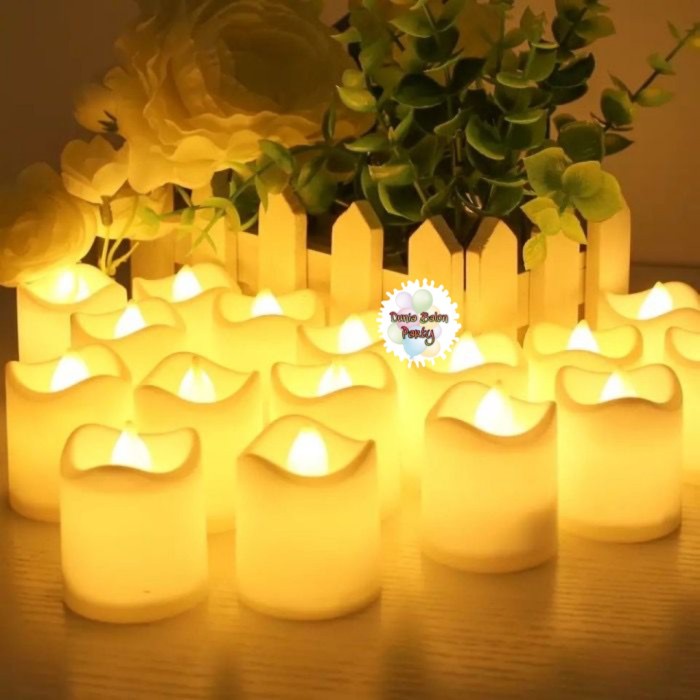 Lilin Led / Lilin Elektrik / Electric Candle / Smokelles Candle Isi 24