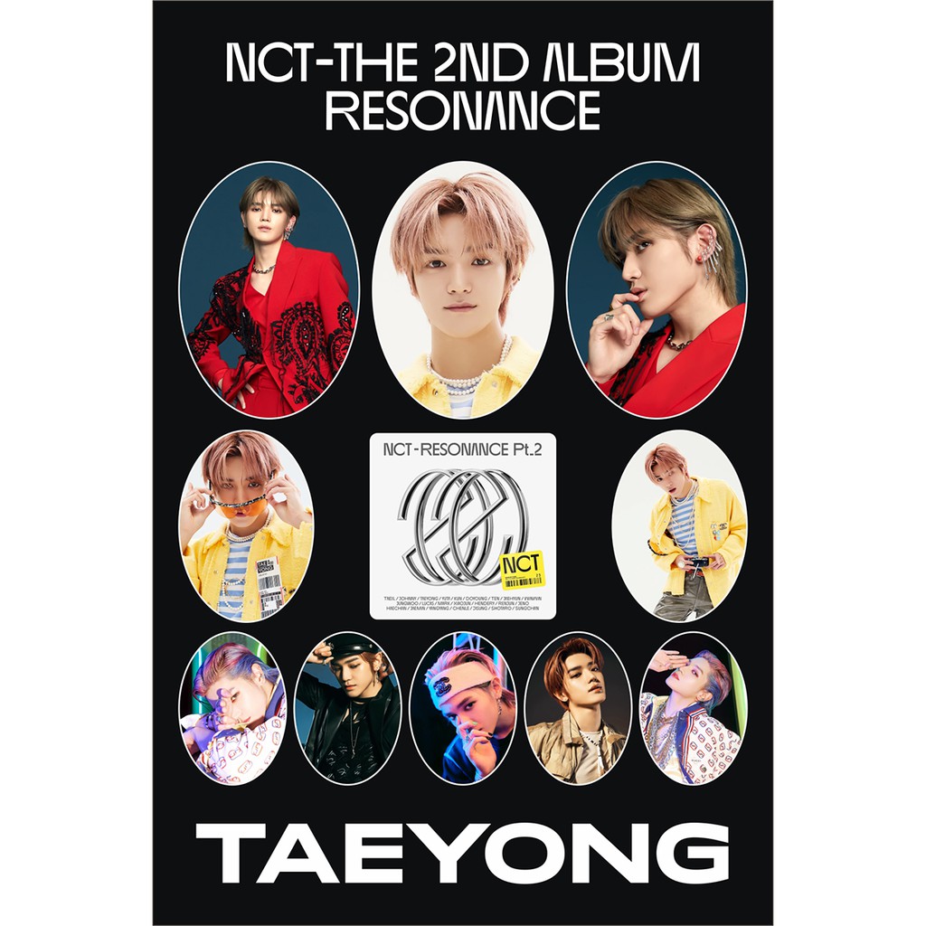 Stiker nct 127 taeyong Kpop sticker a6 Nct 2020 Resonance arrival