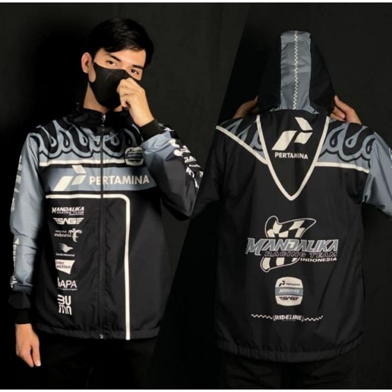 ✅ [WATERPROOF] JAKET MANDALIKA RACING TEAM MOTOGP HOODIE SUNMORI