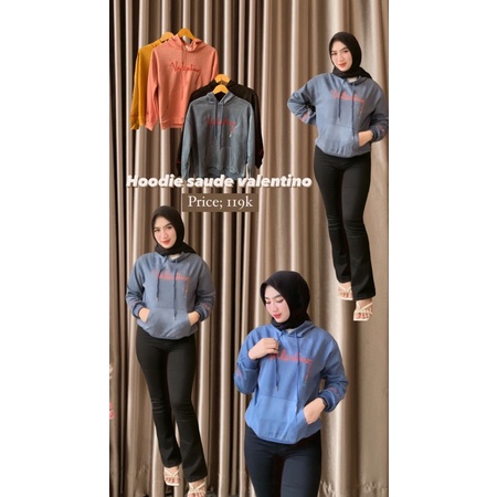 Hoodie Suede Valentino