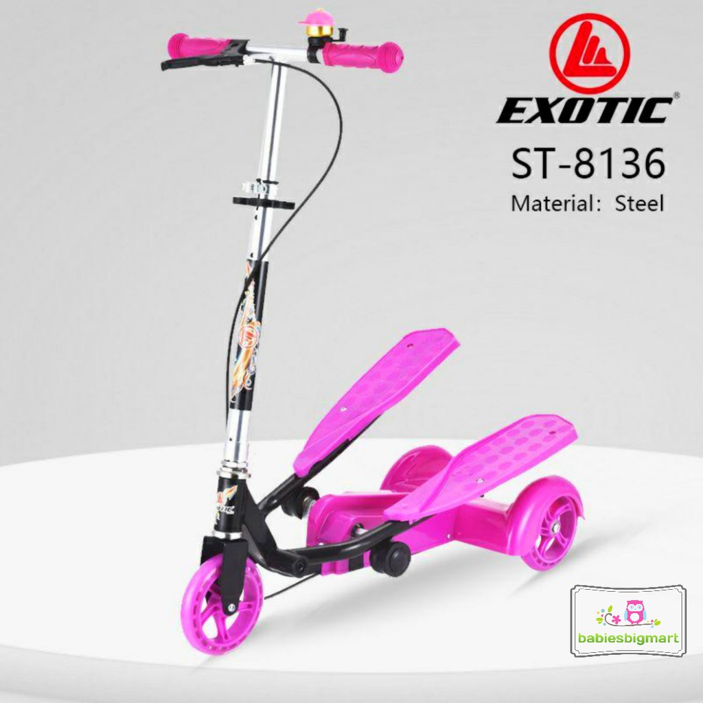 Scooter Exotic ST 8135 ST 8136 Otoped Skuter Lipat Music Anak