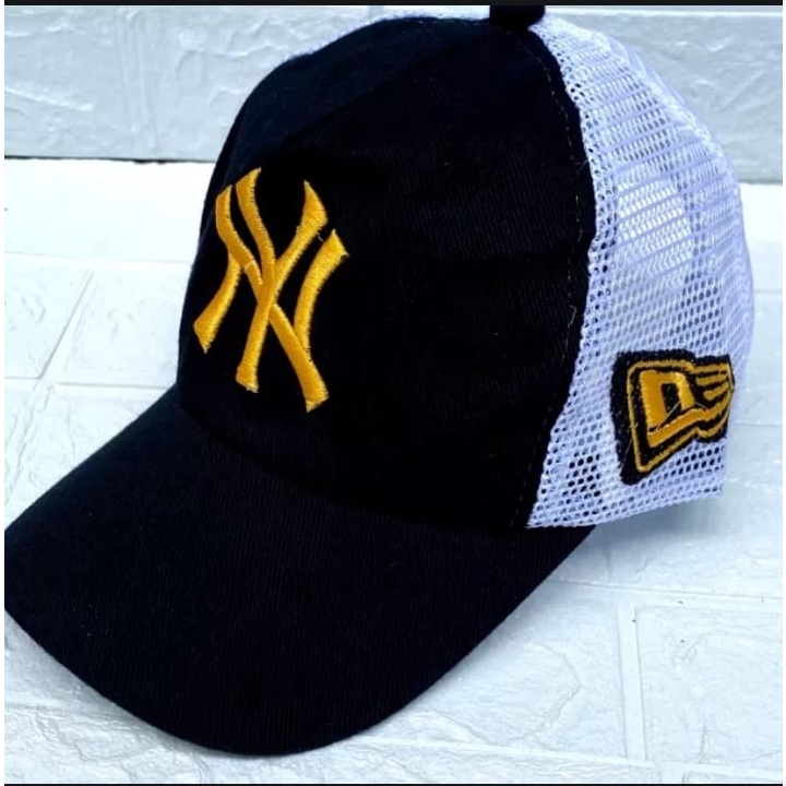 TERBARU-topi baseball Originl Import jaring trucker cap logo NY terbaru (COD) / Topi NY JARING Baseb
