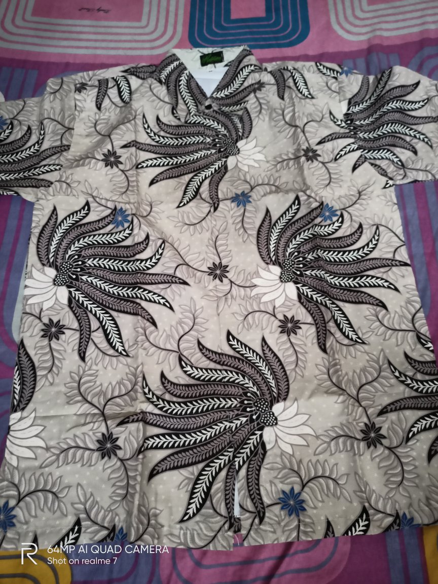 Batik Kembang Pari Full Furing Katun Halus Sragenan Size M-xxl Asli Solo