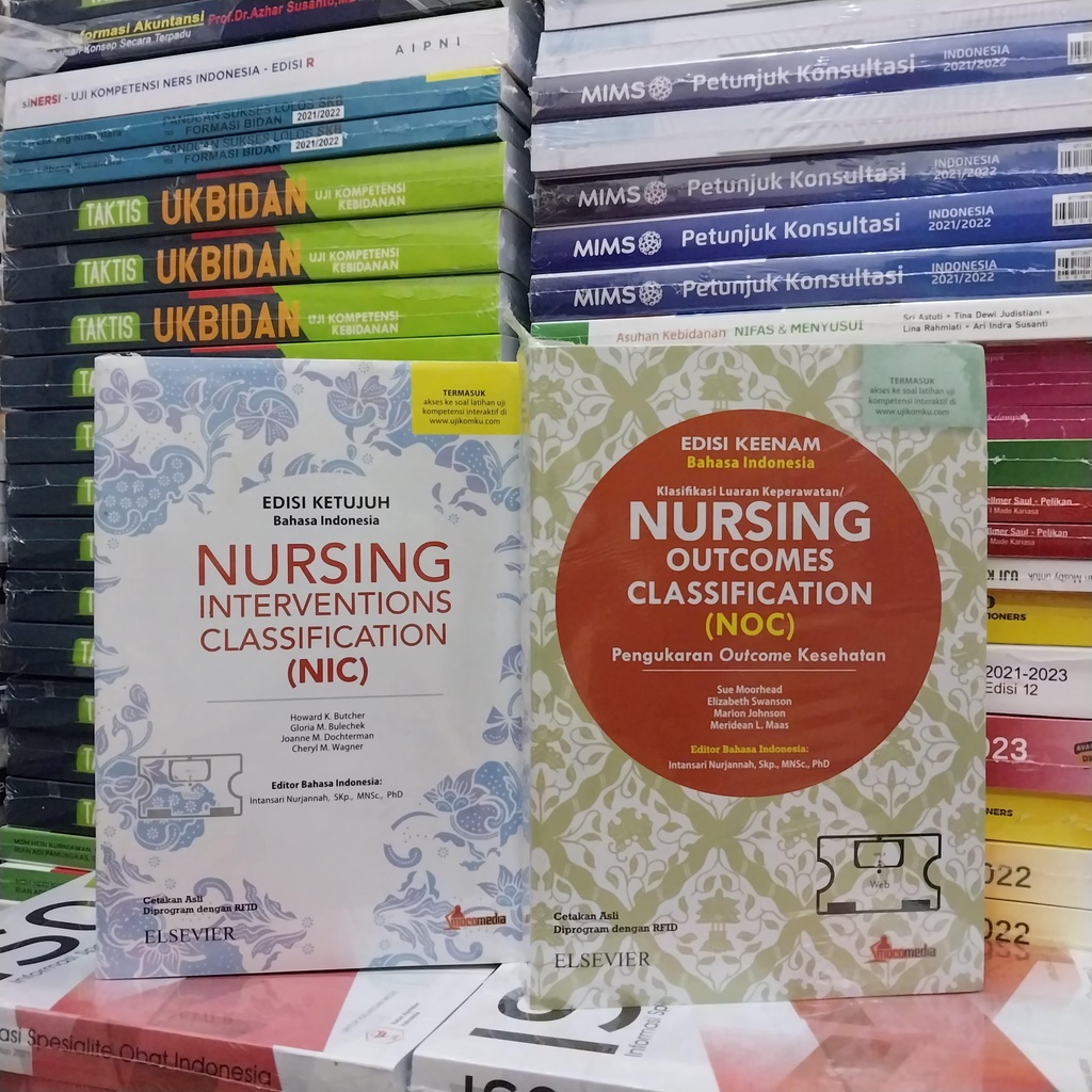 PAKET BUKU KEPERAWATAN NIC NOC SDKI SIKI SLKI NANDA NIC NOC PANDUAN STANDAR OPERASIONAL PROSESUR KEP