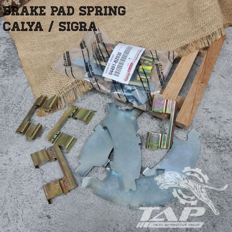 BRAKE PAD SPRING - PLAT KUKU KAMPAS REM DEPAN CALYA / SIGRA