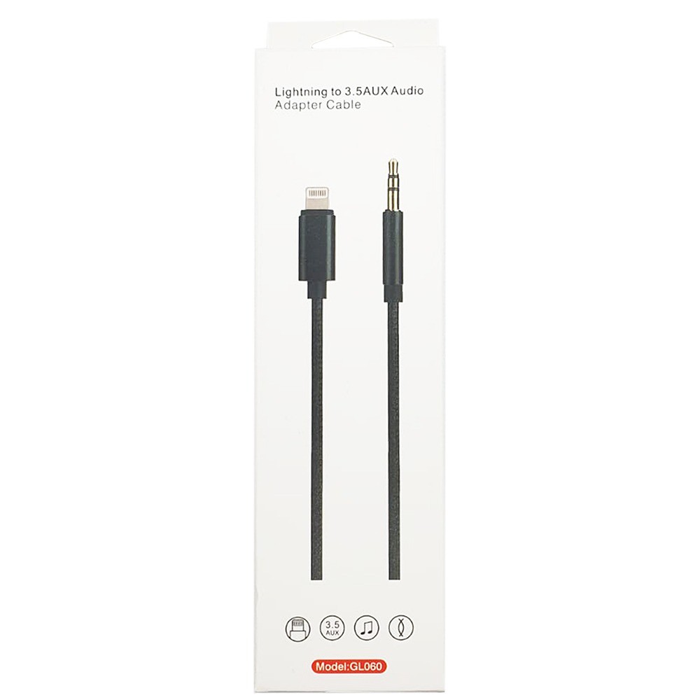 GL060 Colokan Kabel AUX IPHONE Konverter Audio Lightning to Jack AUX 3.5mm Support All IOS