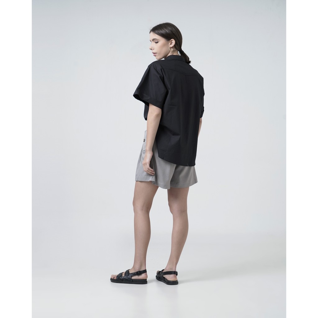 THIS IS APRIL Kemeja Wanita Elle Top - Black 175304-4
