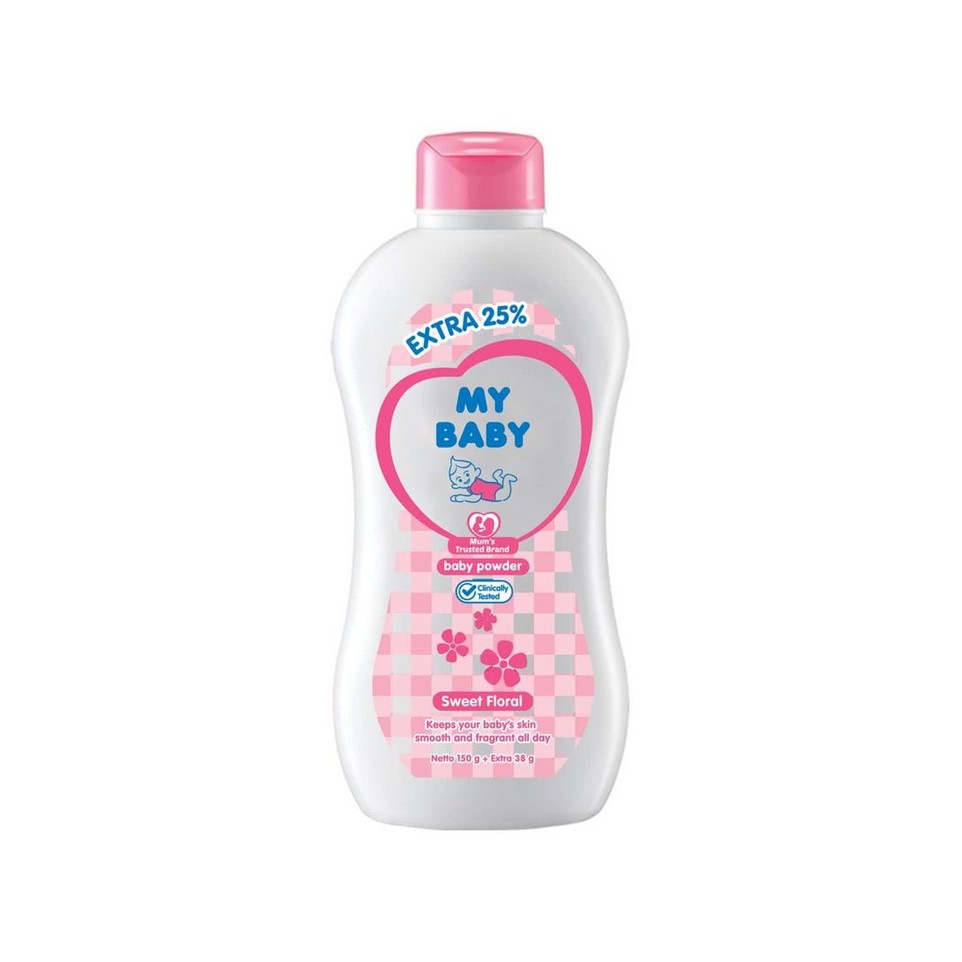 My Baby Powder 100 G Extra Fill 25% / Bedak Bayi My Baby / My Baby Bedak Bayi