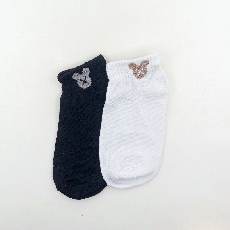 Satu7an KK14 Kaos Kaki Polos Bergaris Semata Kaki Kaos Kaki Fashion Unisex Ankle Socks