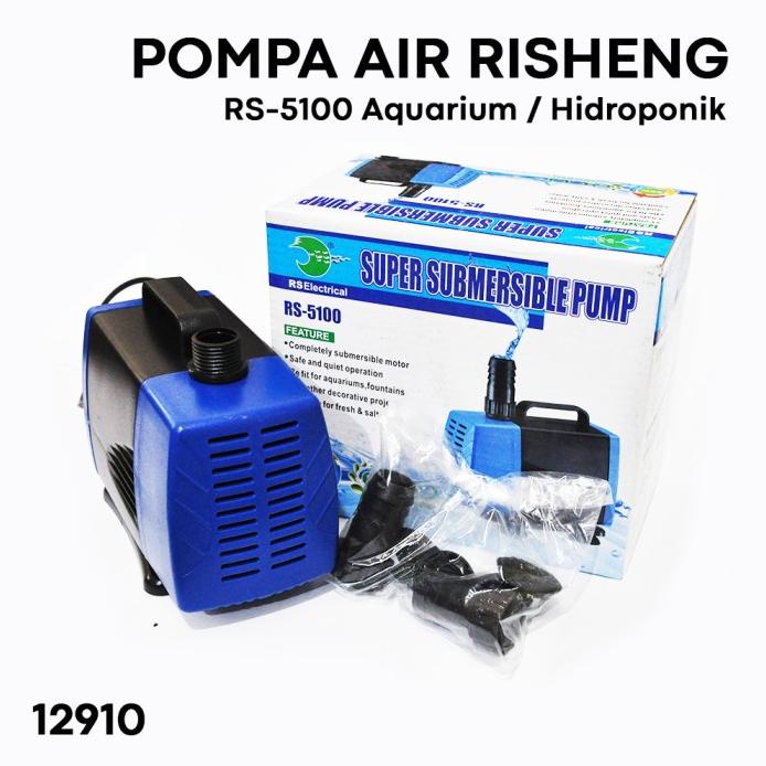 Pompa Air Akuarium / Hidroponik Risheng Rs-5100 3000 Liter /Jam DiskonR27A