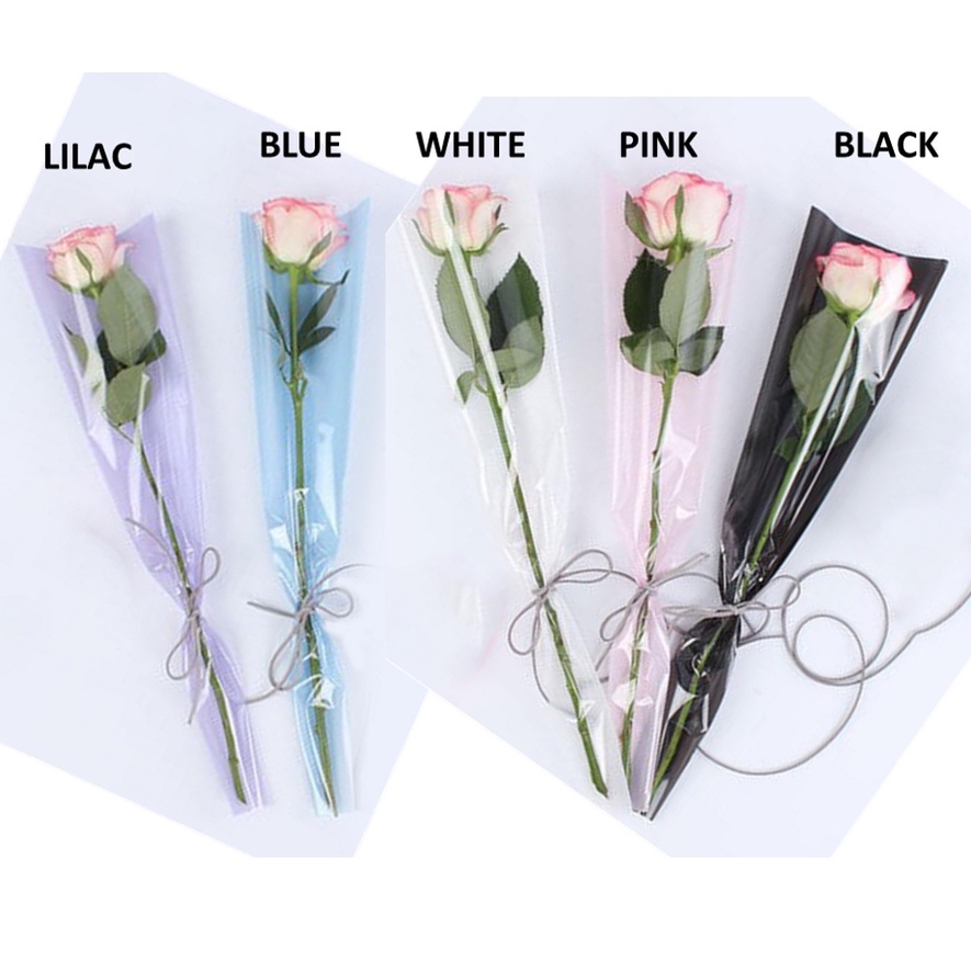 

[SINGLE ROSE] WRAPPING PLASTIK MINI BUKET MAWAR SINGLE ROSE ECER PER PCS
