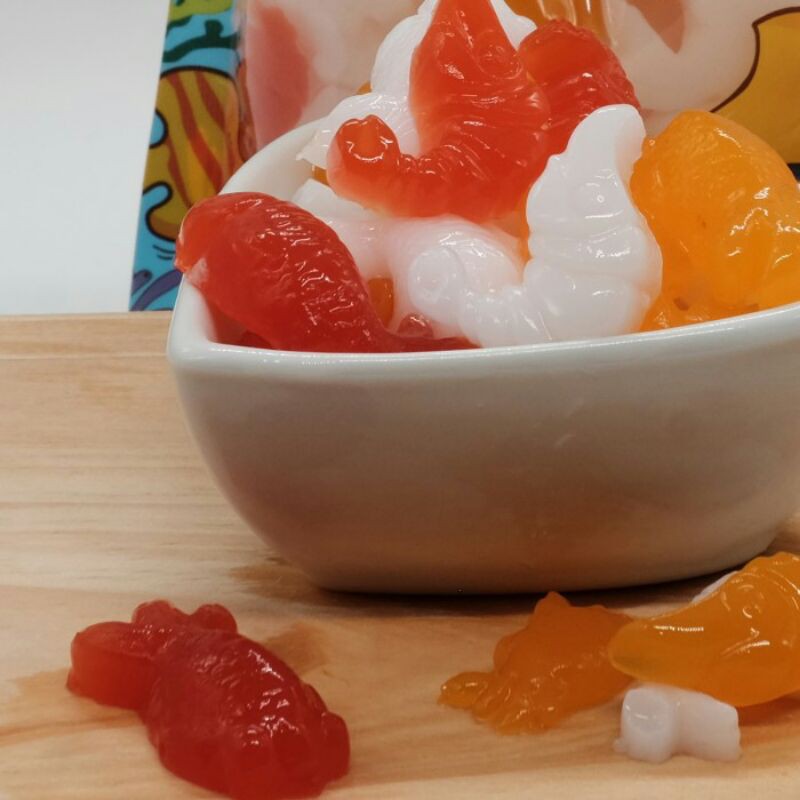 

rainbow nata jelly/500gr/ikan