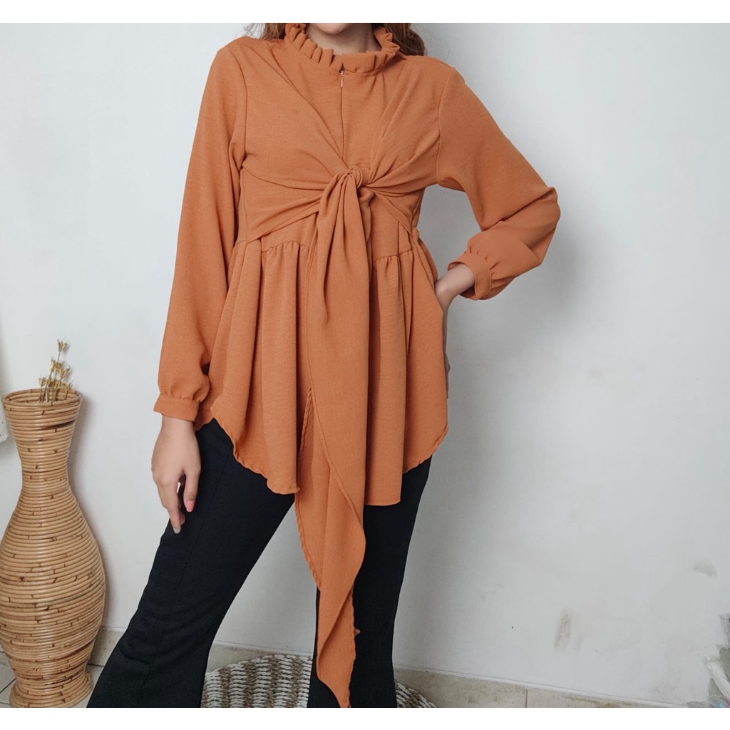 NARA BLOUSE/BLOUSE WANITA/BLOUSE CRINKLE/BLOUSE