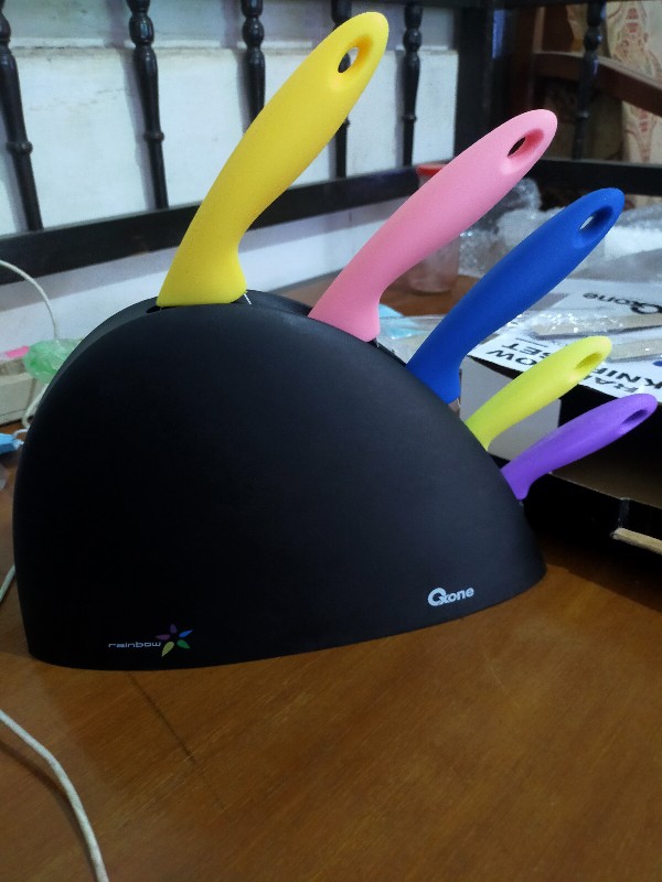 Oxone Ox606 Pisau Set Dapur Rainbow Knife Set Warna Warni Serba Guna Ox-606