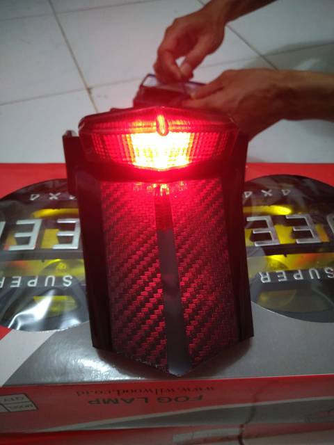 Tutup mesin crf full Set + Spakbor Belakang CRF Stoplamp Lampu Stop LED 3in1 Honda CRF 150