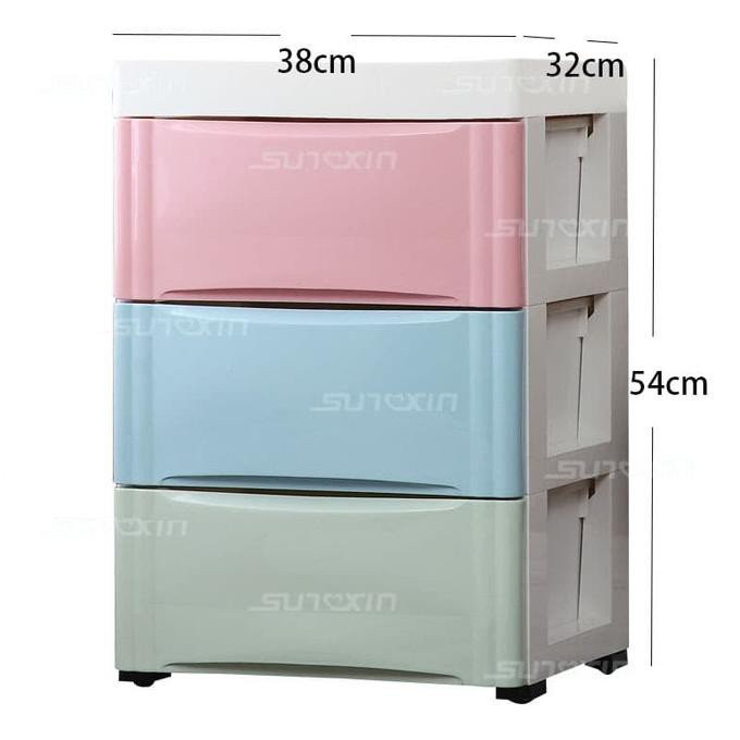 Terbaru Plastic Storage Cabinet ,Lemari/Laci Plastik 3 Susun , Lemari Baju