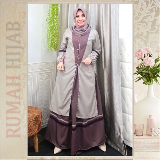 DEURA Busana Muslim Terbaru / Dress Deura / Gamis Deura Original / Setelan Gamis Deura 251 RUMAHIJAB