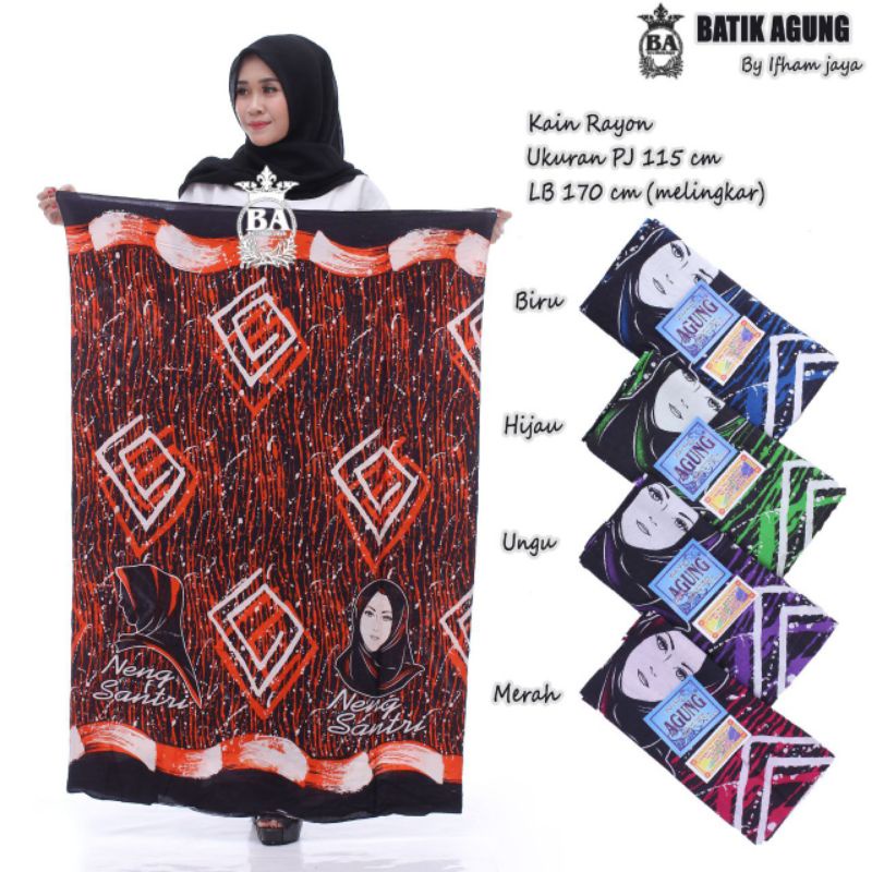 SARUNG GLOYOR NENG SANTRI//MOTIF PIRAMID