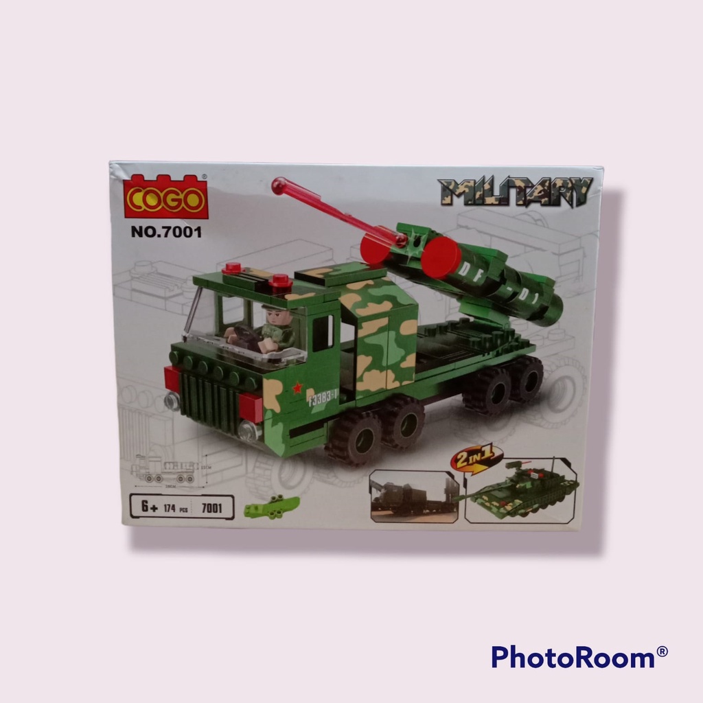 lego truck perang/mainan anak/mainan lego