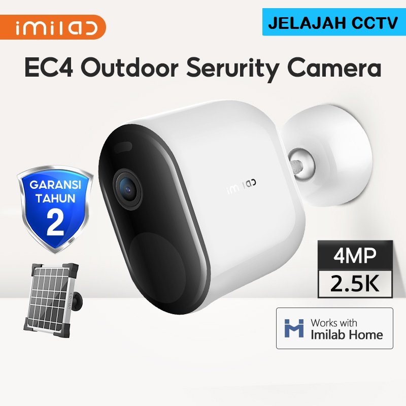 IMILAB EC4 Wireless Outdoor Serurity Camera  4MP Human Detection Color Night Vision Solar Power IP66