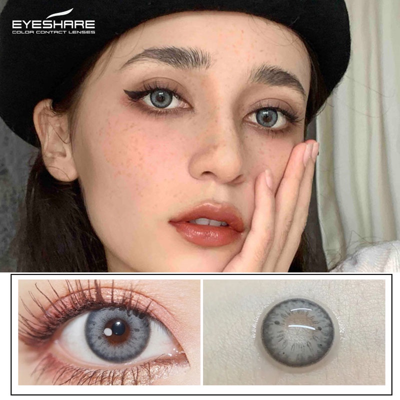 [✅COD] BLACKSPOT Lensa Kontak Berwarna Gankyu Kitty Mini Primo Gray softlens Korea Warna Eyes Soflen Model Terbaru 2023 Hitam Pintar Big Eyes