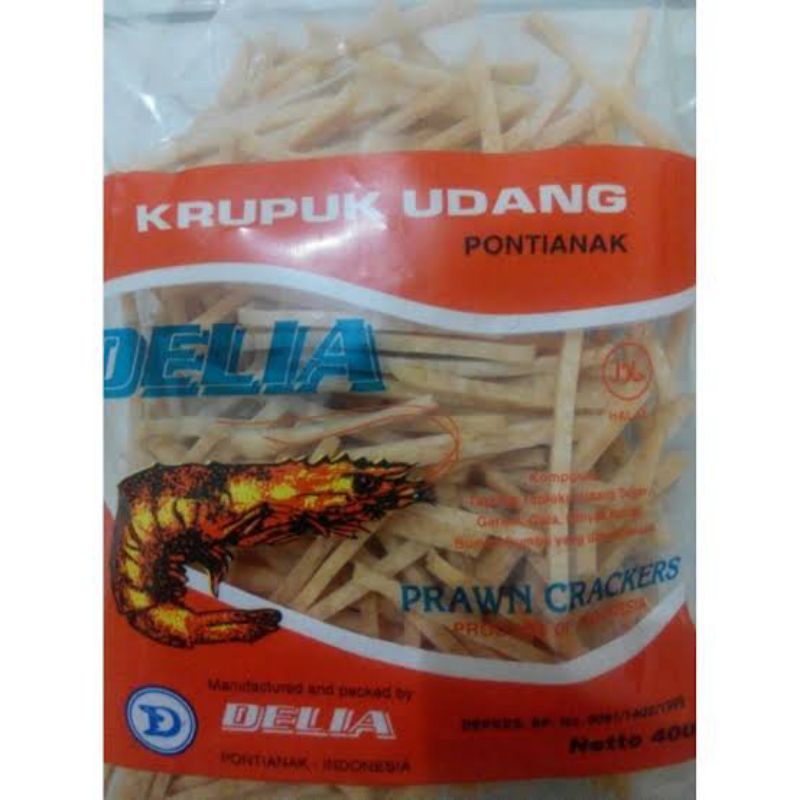 

Kripik udang stick delia