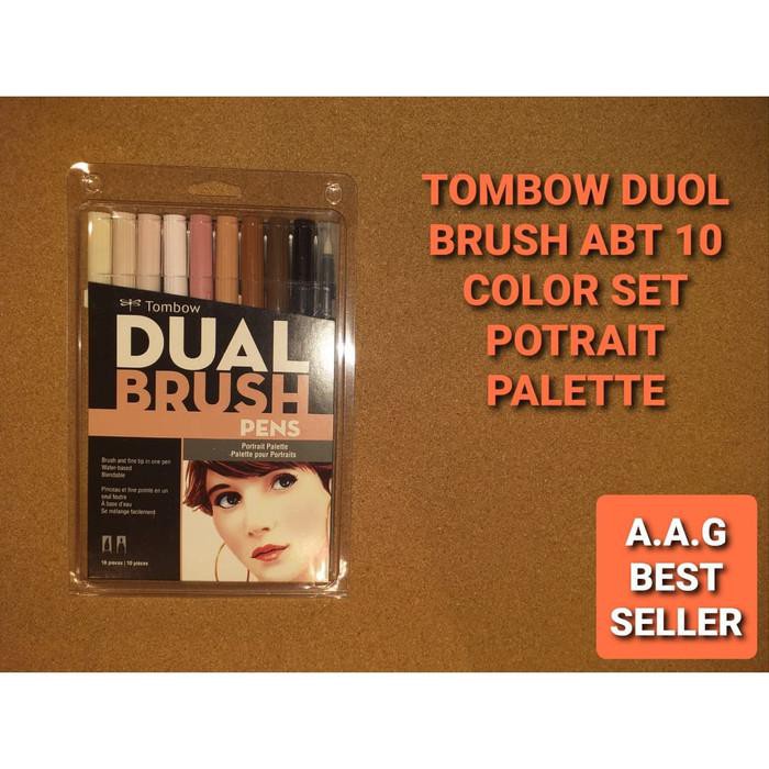 

Kaligrafi / Tombow Duol Brush Abt 10 Color Potrait Palette Murah Meriah Ready