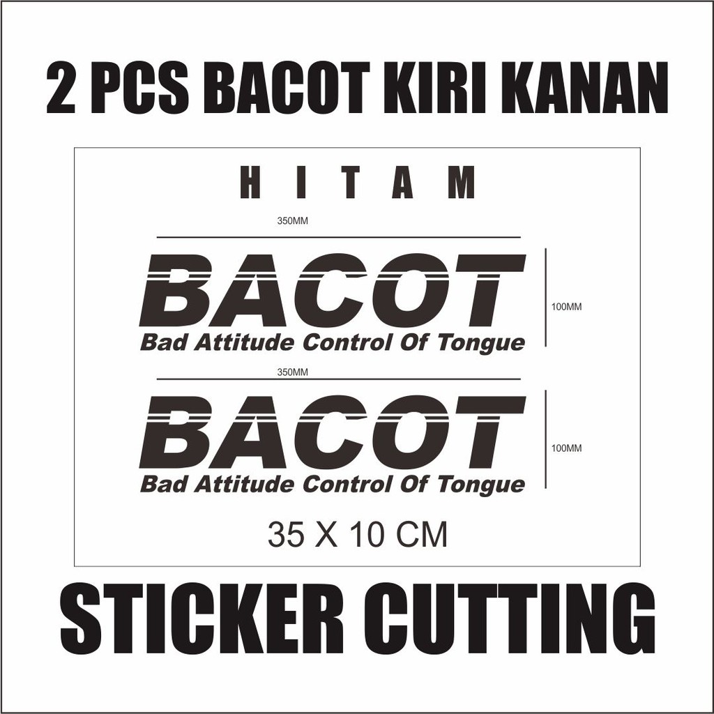 STICKER CUTTING BACOT UNTUK SCOOPY / BEAT / MIO STICKER STIKER CUTTING VARIASI MOTOR BACOT
