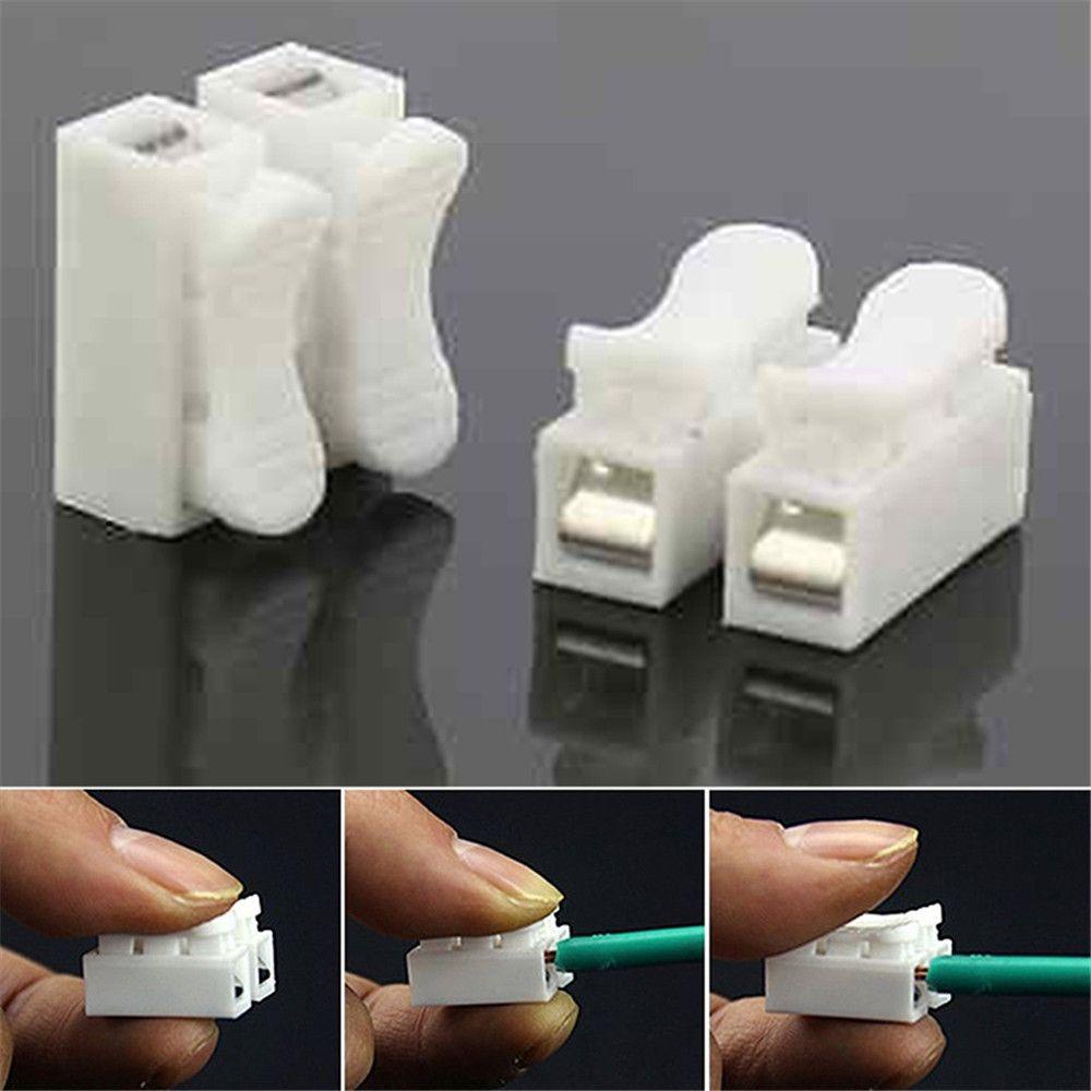 NICKOLAS1 Quick Connector Awet CH2 Mudah Pas Tanpa Sekrup Strip Push Konektor Listrik