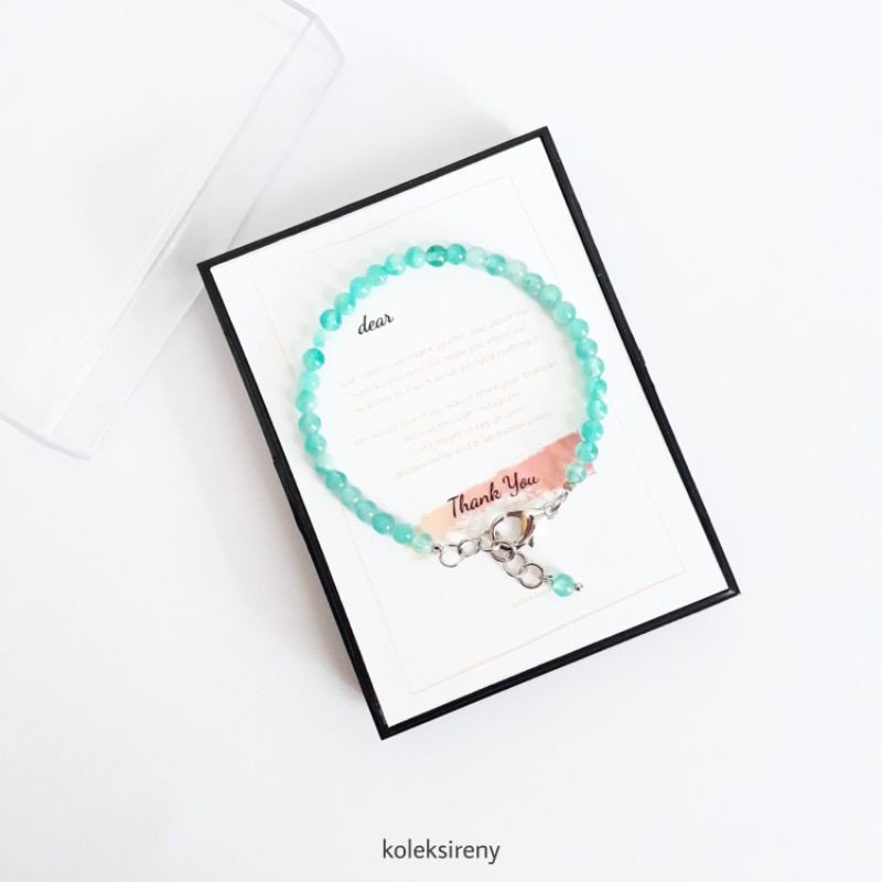 Turkish - Non Cutting Gemstone Bracelet - Gelang Batu Alam