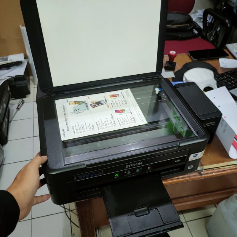 printer Epson l360 print scan copy infus second siap pakai full nozzle