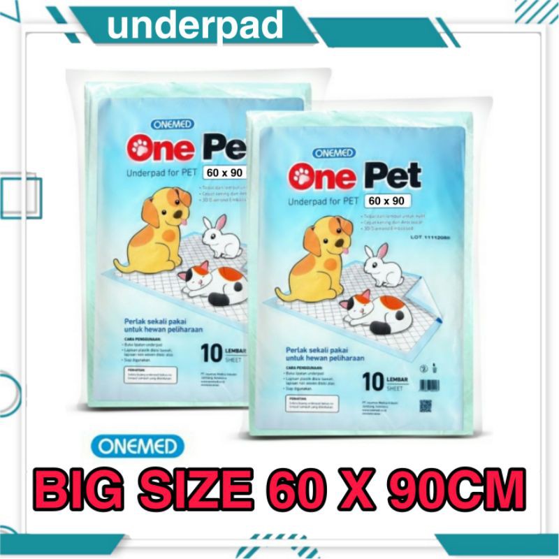 Underpad Pee Pad Toilet Training Kucing / Anjing / Kelinci 60 x 90 / Perlak